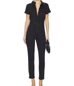 Large Good American Denim Jumpsuit $199MSRP NWT